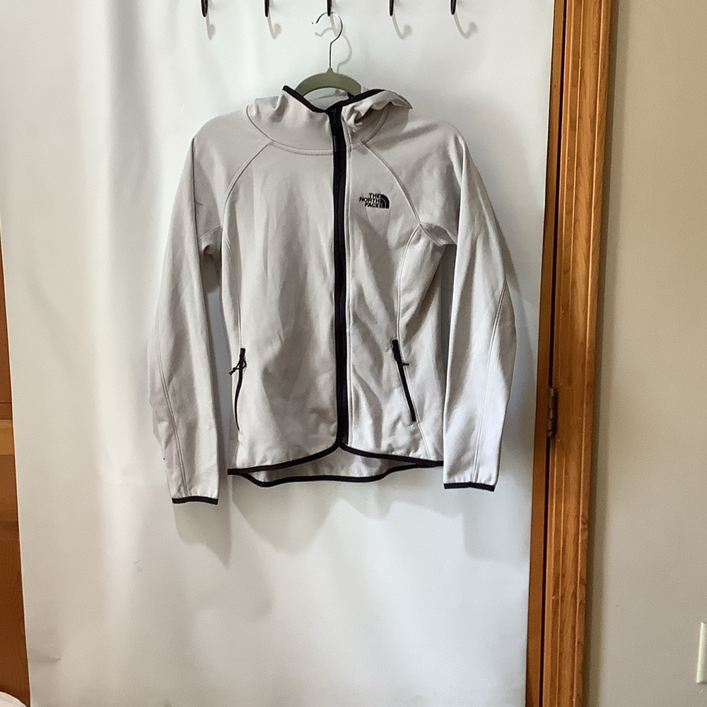 The North Face Light Gray Hooded Jacket